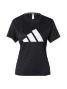 ADIDAS PERFORMANCE Shirts 'Run It'  sort / hvid