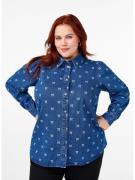 Zizzi Bluse 'ELOVA'  blue denim