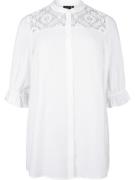 Zizzi Bluse 'SAMANTHA'  hvid