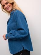 Cream Bluse 'Gerta'  blue denim