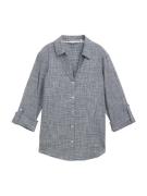 TOM TAILOR Bluse  marin / hvid