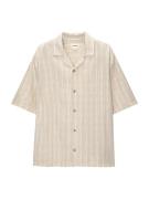 Pull&Bear Skjorte  beige / hvid