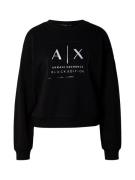 ARMANI EXCHANGE Sweatshirt  sort / sølv