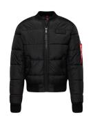 ALPHA INDUSTRIES Vinterjakke 'MA-1'  sort