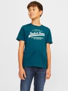 Jack & Jones Junior Shirts  grøn / smaragd / hvid