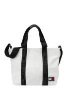 Tommy Jeans Shopper 'ESS DAILY'  rød / sort / hvid