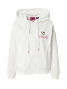 Frogbox Sweatjakke 'Woodstock'  lime / lys pink / sort / hvid