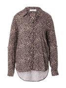 JDY Bluse 'JDYLAUREL'  taupe / mudderfarvet / sort