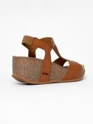 Bayton Sandaler med rem 'Madrida'  camel / sort