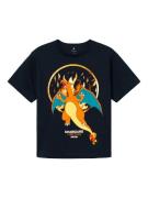 NAME IT Shirts 'Pokémon'  natblå / cyanblå / gul / orange