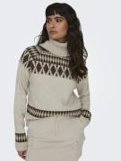 ONLY Pullover 'Mathilda'  beige / brun / sort