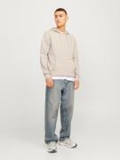 JACK & JONES Sweatshirt 'JJELegacy'  creme / hvid