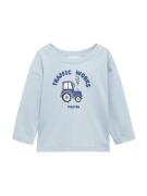 MANGO KIDS Shirts 'TRACTOR'  blå / lyseblå / sort / hvid