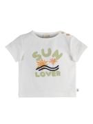 Milk & Muffin Bluser & t-shirts 'Lindon'  pastelgrøn / lyseorange / sort / hvid