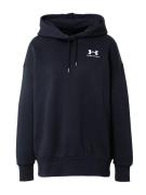 UNDER ARMOUR Sportsweatshirt 'Essential'  sort / hvid