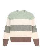 KIDS ONLY Pullover 'KONSandy'  creme / brun / mint / mørkegrøn