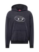 DIESEL Sweatshirt  sort / hvid