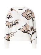 VERO MODA Pullover 'VMESTRID'  beige / lysebeige / sort