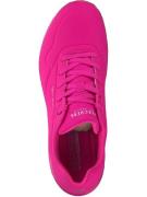 SKECHERS Sneaker low 'Uno - Night Shades'  neonpink / sølv