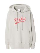 Nike Sportswear Sweatshirt 'PHNX FLC'  greige / rød / hvid