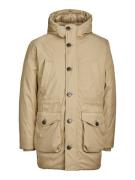 JACK & JONES Vinterparka 'CLEMENT'  lysebrun