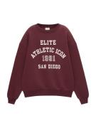 Pull&Bear Sweatshirt  grenadine / hvid