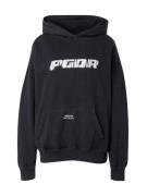 Pegador Sweatshirt 'SUTA'  sort / hvid