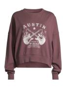 AÉROPOSTALE Sweatshirt  burgunder / hvid