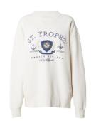 Abercrombie & Fitch Sweatshirt 'LUXURY DESTINATION'  beige / creme / blå / sort