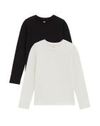 WE Fashion Bluser & t-shirts  sort / offwhite