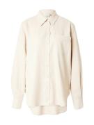 YAS Bluse 'FLAXY'  beige