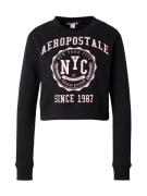 AÉROPOSTALE Sweatshirt  lys pink / sort