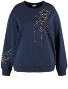 SAMOON Sweatshirt  marin / guld