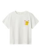 NAME IT Bluser & t-shirts 'Dyppi Pokemon'  himmelblå / gul / lyserød / hvid