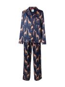 Chelsea Peers Pyjamas  navy / lysebrun