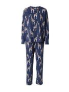 Chelsea Peers Pyjamas  beige / navy / sort