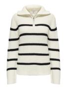 JDY Pullover  beige / sort