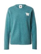 WOOD WOOD Pullover 'Tay'  grøn / hvid