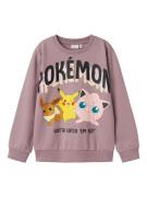 NAME IT Sweatshirt 'NKFJIMA POKEMON'  gul / lysviolet / lyserød / sort