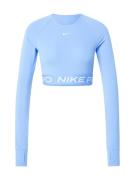 NIKE Funktionsbluse 'PRO'  lyseblå / hvid