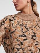 PIECES Pullover 'JOELLA'  brun / lysebrun / sort