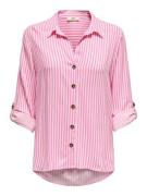 JDY Bluse 'JDYLAUREL'  lys pink / hvid