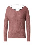 VERO MODA Pullover 'Buena Lena'  rosé / sort