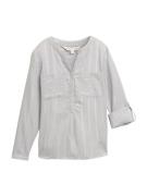 TOM TAILOR Bluse  stone / hvid