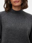 VERO MODA Pullover 'Leaf'  mørkegrå