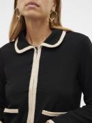 VERO MODA Cardigan 'FIDA '  sort / hvid