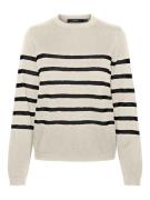 VERO MODA Pullover 'SABA'  sort / naturhvid