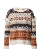 Thought Pullover 'Alia'  blandingsfarvet / hvid