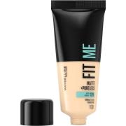 Maybelline New York Fit Me Matte + Poreless Foundation 100 Warm I