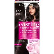 Loreal Paris Casting Crème Gloss Conditioning Color 200 Ebony Bla